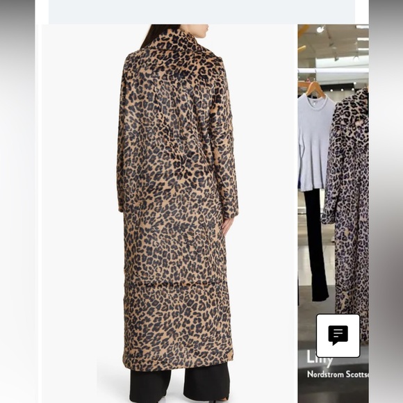 Nordstrom Leopard Spot Faux Fur Long Coat - Picture 6 of 7